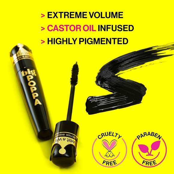 *3/15* NEW Wet n Wild Big Poppa Mascara Volumizing Lengthening Blackest Black - Picture 3 of 14